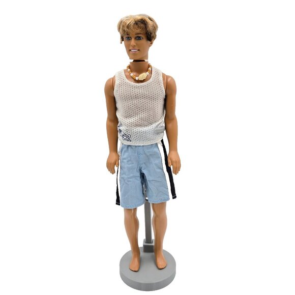 Cali Girl Ken Barbie Doll Blain Blonde Rooted Hair 2003 C6464 Mattel Read - Picture 1 of 16